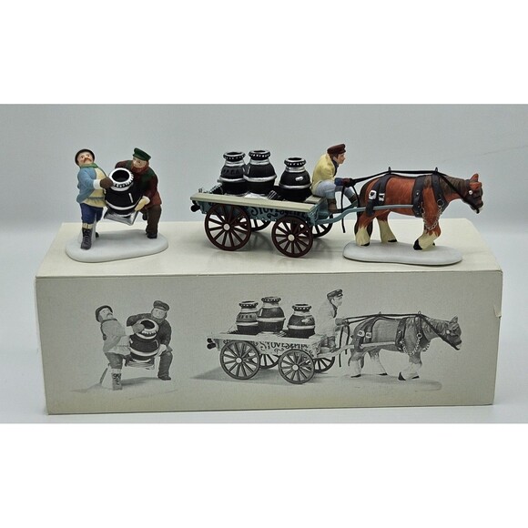 Department 56 Heritage Collection A New Potbellied Stove For Christmas Set of 2 - Picture 1 of 16